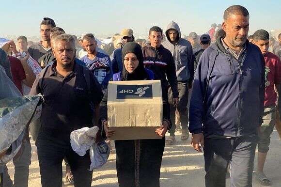 חלוקת הסיוע ההומניטרי בעזה | AFP חלוקת הסיוע ההומניטרי בעזה | AFP