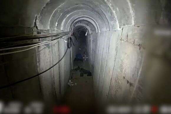 מנהרה מתחת לבית החולים האירופי בחאן יונס, רצועת עזה | דובר צה"ל מנהרה מתחת לבית החולים האירופי בחאן יונס, רצועת עזה | דובר צה"ל