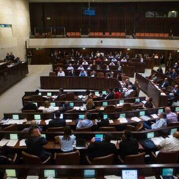 נתניהו נואם במליאת הכנסת. מאי 25' | מרים אלסטר, פלאש 90