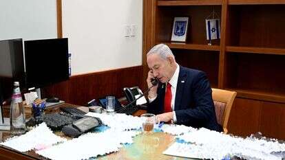 ראש הממשלה בנימין נתניהו בזמן ניהול מתקפת-המנע נגד איראן | אבי חיון, לע"מ