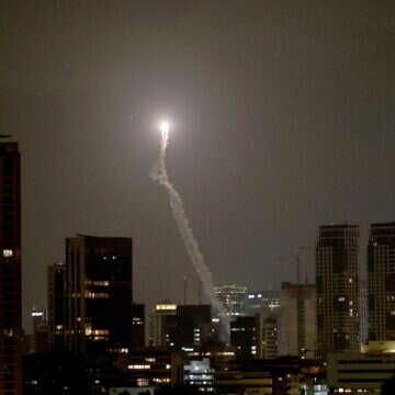 יירוט טילים בשמי ישראל | EPA