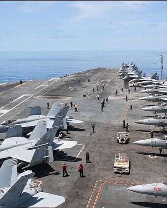 נושאת המטוסים האמריקנית USS נימיץ | AFP נושאת המטוסים האמריקנית USS נימיץ | AFP