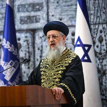 הרב הראשי לישראל, דוד יוסף | אריה לייב אברהמס, פלאש 90