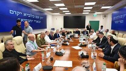 ישיבת הקבינט המדיני־ביטחוני, בשבוע שעבר | אבי אוחיון, לע"מ