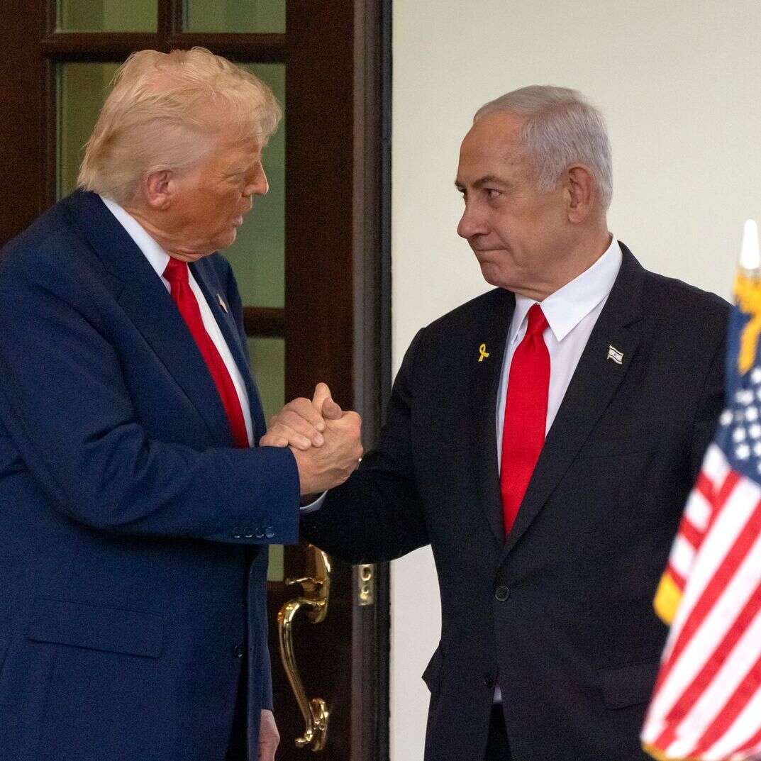 טראמפ ונתניהו בבית הלבן, באפריל | AP טראמפ ונתניהו בבית הלבן, באפריל | AP