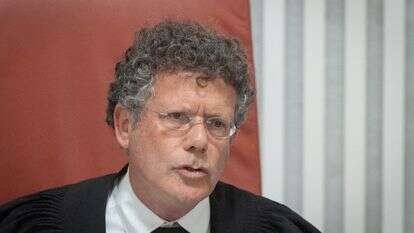 השופט יצחק עמית בדיון בג"ץ | יונתן זינדל, פלאש 90