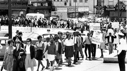 מחאה למען זכויות שחורים בנשוויל, טנסי, 1964 | AP