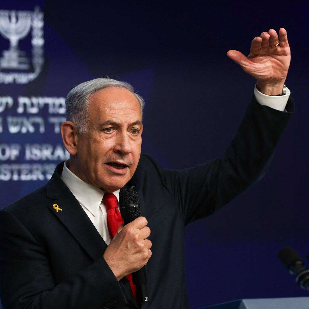ראש ממשלת ישראל בנימין נתניהו נואם מסיבת עיתונאים בירושלים | AFP ראש ממשלת ישראל בנימין נתניהו נואם מסיבת עיתונאים בירושלים | AFP