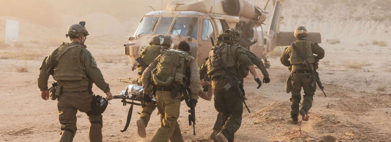 פינוי פצוע בעזה. אילוסטרציה | דובר צה"ל