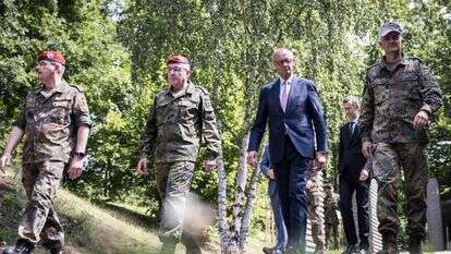 קנצלר גרמניה פרידריך מרץ ב"יום הצבא" בגרמניה | EPA