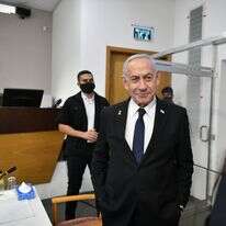 נתניהו בבית המשפט המחוזי בתל־אביב, בשבוע שעבר | ראובן קסטרו