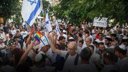 תפילת יום כיפור בכיכר דיזנגוף בתל אביב, 2024 | איתי רון, פלאש 90