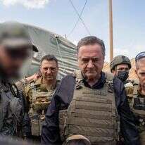 שר הביטחון ישראל כץ בסיור בעזה | אריאל חרמוני - משרד הביטחון