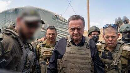 שר הביטחון ישראל כץ בסיור בעזה | אריאל חרמוני - משרד הביטחון