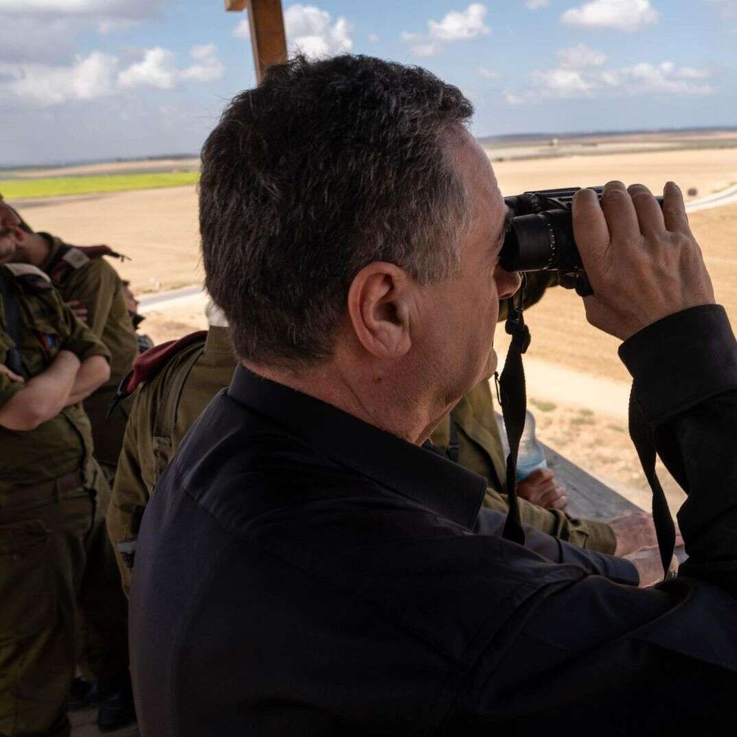 שר הביטחון ישראל כץ בסיור בעזה, השבוע | אריאל חרמוני - משרד הביטחון