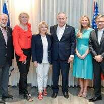 יו"ר בית הנבחרים האמריקני מייק ג'ונסון (מימין) עם נתניהו בשילה | מעיין טואף, לע"ם