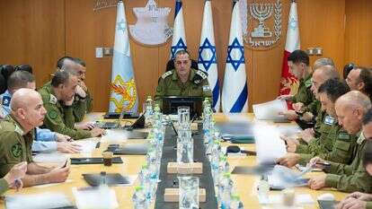 הרמטכ"ל אייל זמיר דן בפורום מטכ"ל על העקרונות ליישום התוכנית לכיבוש עזה, השבוע | דובר צה"ל