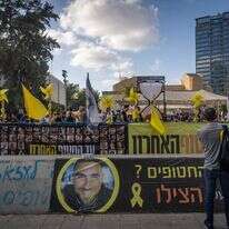 משפחות חטופים בשביתה | אבשלום ששוני, פלאש 90