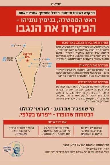 משפט אחד שהרס הכל | מודעה של עמותת "ישראל למען הנגב" משפט אחד שהרס הכל | מודעה של עמותת "ישראל למען הנגב"