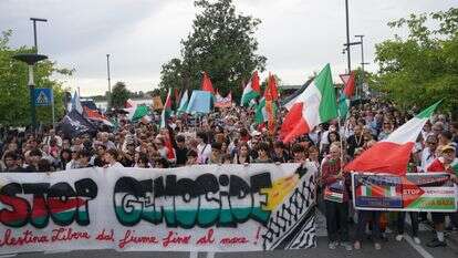 הפגנה פרו-פלסטינית לרגל פסטיבל הסרטים של ונציה | EPA