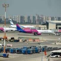 מטוסים של חברת WIZZ AIR בנתב"ג | יוסי אלוני - פלאש 90