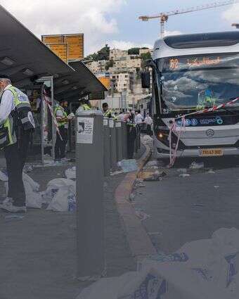 זירת הפיגוע בצומת רמות | חיים גולדברג, פלאש 90