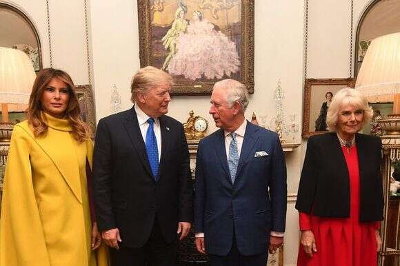 הנשיא טראמפ והמלך צ'ארלס | AFP