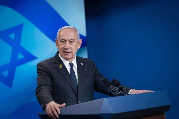 נתניהו בהצהרה עם רוביו, היום | Chaim Goldberg/Flash90 נתניהו בהצהרה עם רוביו, היום | Chaim Goldberg/Flash90