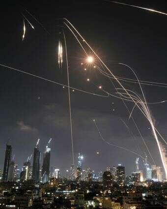 יירוט טילים איראניים בשמי תל אביב, בחודש יוני | איי. פי יירוט טילים איראניים בשמי תל אביב, בחודש יוני | איי. פי