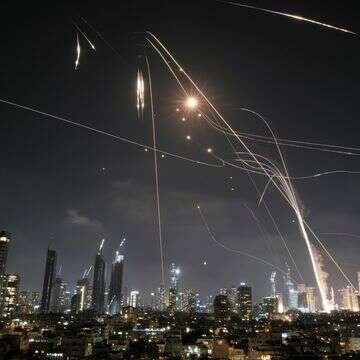 יירוט טילים איראניים בשמי תל אביב, בחודש יוני | איי. פי יירוט טילים איראניים בשמי תל אביב, בחודש יוני | איי. פי