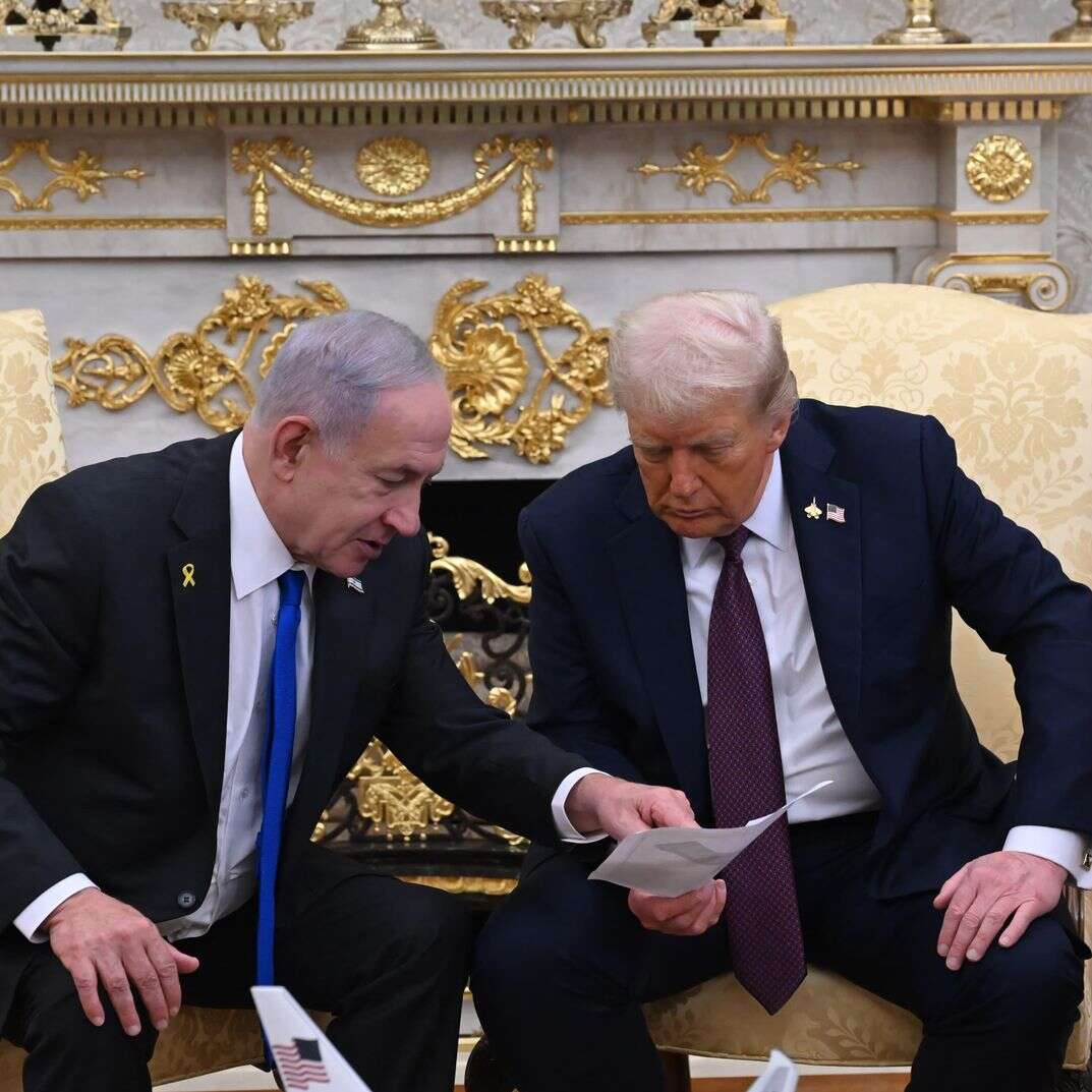 ראש הממשלה בנימין נתניהו ונשיא ארה"ב דונלד טראמפ בפגישתם בבית הלבן | אבי אוחיון/ לע״מ