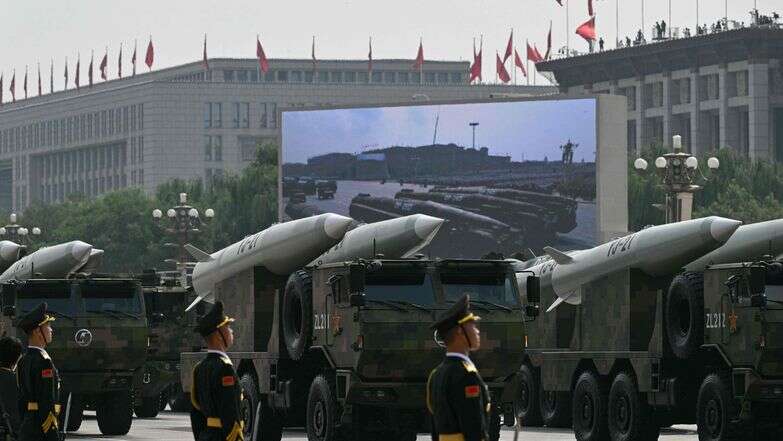 טילים היפר-סוניים נגד ספינות במצעד ניצחון בבייג'ין, ספטמבר 25' | AFP