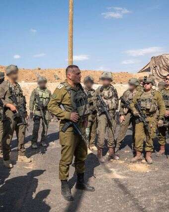 הרמטכ"ל אייל זמיר ברצועת עזה, היום | דובר צה"ל
