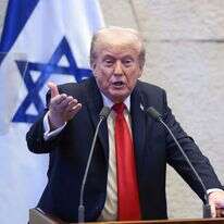 נשיא ארה"ב דונלד טראמפ נואם בפני הכנסת | AFP נשיא ארה"ב דונלד טראמפ נואם בפני הכנסת | AFP