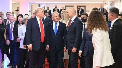 ראש הממשלה בנימין נתניהו נועד כעת בלשכתו בכנסת עם נשיא ארה״ב דונלד טראמפ | אבי חיון לע"מ