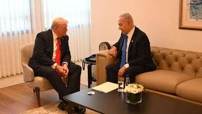 ראש הממשלה בנימין נתניהו נועד כעת בלשכתו בכנסת עם נשיא ארה״ב דונלד טראמפ | אבי חיון, לע"מ