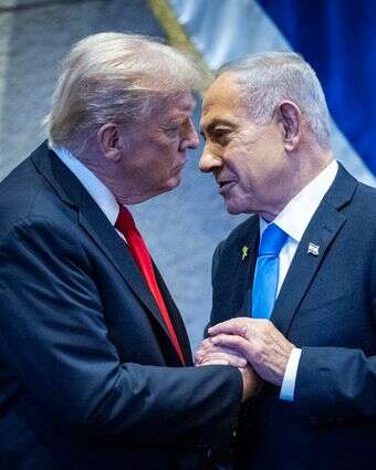 טראמפ ונתניהו במשכן הכנסת | יונתן זינדל, פלאש 90