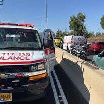 זירת האירוע בכביש 443 | תיעוד מבצעי מד"א