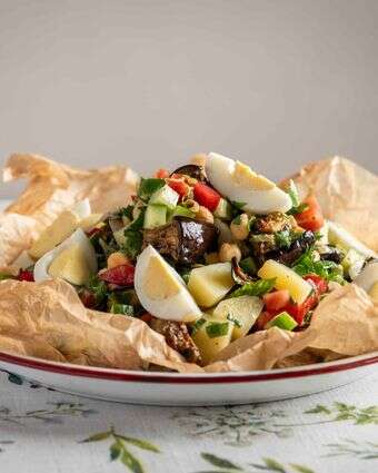 סלט סביח | צילום: גיא אשכנזי, Agency Karela