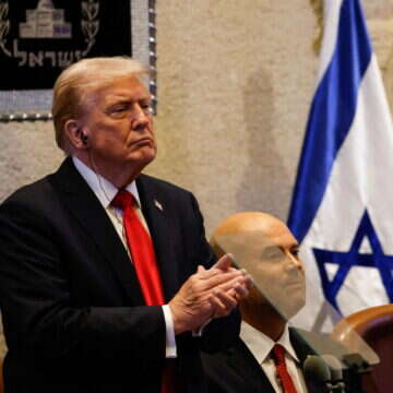 נשיא ארה"ב דונלד טראמפ נואם בכנסת | איי.אף.פי