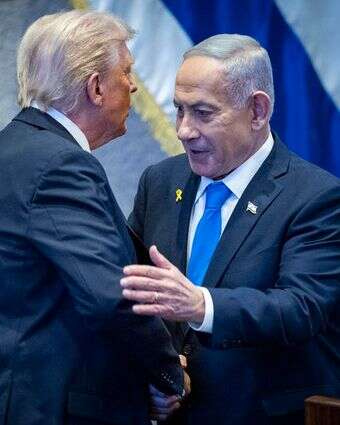 נתניהו וטראמפ | יונתן זינדל, פלאש 90