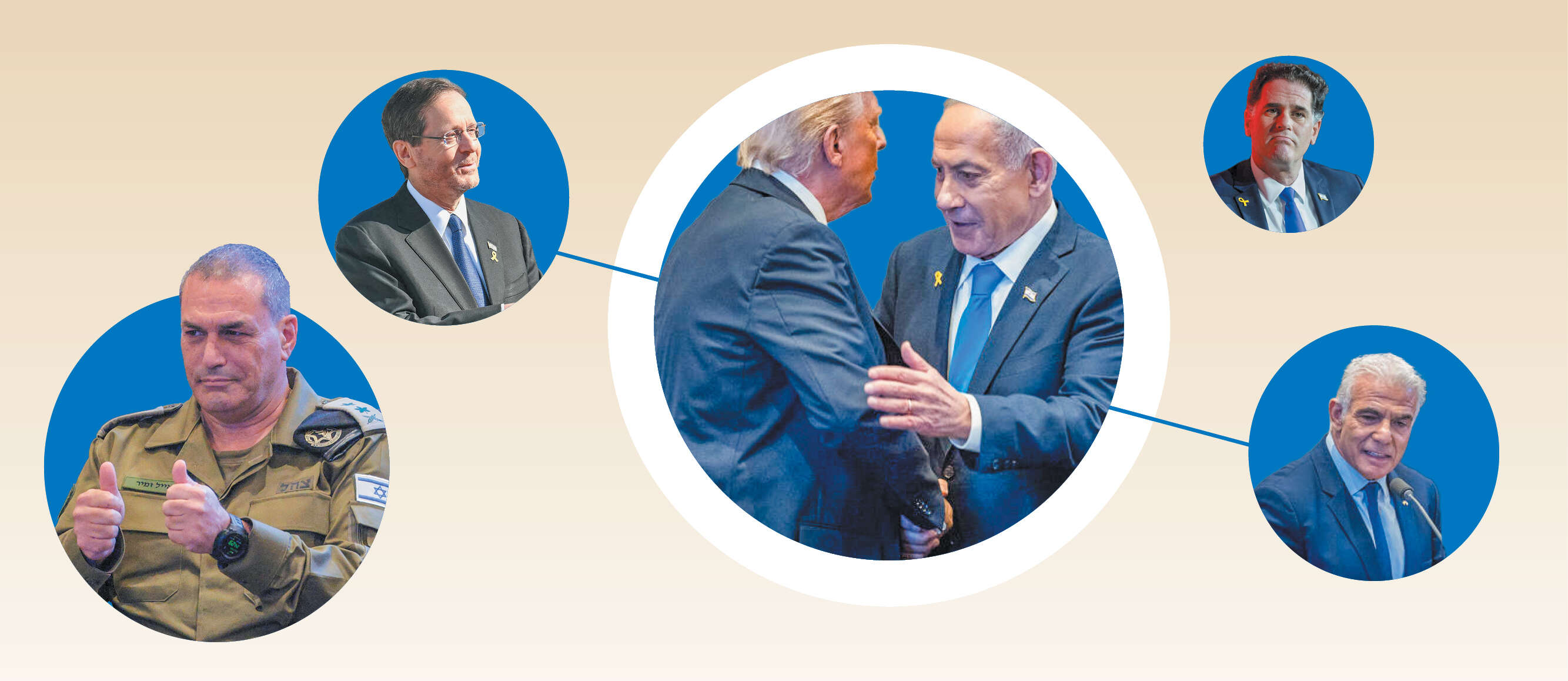 יאיר לפיד, רון דרמר, בנימין נתניהו, יצחק הרצוג, אייל זמיר | יונתן זינדל - פלאש 90, חיים גולדברג - פלאש 90, AFP יאיר לפיד, רון דרמר, בנימין נתניהו, יצחק הרצוג, אייל זמיר | יונתן זינדל - פלאש 90, חיים גולדברג - פלאש 90, AFP