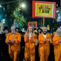 הפגנה במאה־שערים נגד גיוס חרדים, השבוע | נעם ריבקין פנטון, פלאש 90 הפגנה במאה־שערים נגד גיוס חרדים, השבוע | נעם ריבקין פנטון, פלאש 90