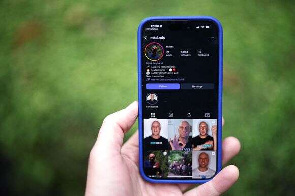 מוד האינסטגרם של MaKss Damage, ראפר גרמני | AFP מוד האינסטגרם של MaKss Damage, ראפר גרמני | AFP