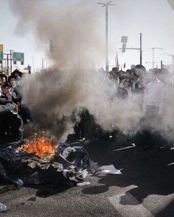 הפגנת החרדים בירושלים | AP