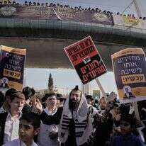 הפגנת החרדים בירושלים | AP הפגנת החרדים בירושלים | AP