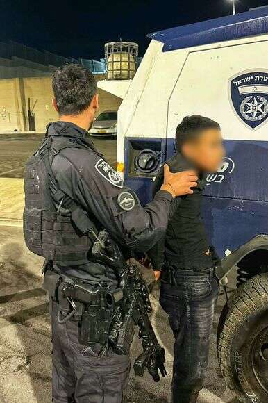 המחבל שנעצר הלילה | משטרת ישראל