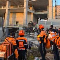 זירת נפילת הנער בעצרת | דוברות איחוד הצלה זירת נפילת הנער בעצרת | דוברות איחוד הצלה