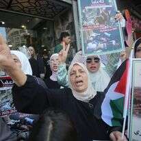 הפגנת תמיכה באסירים פלסטינים בשכם, בחודש ספטמבר | נאסר אשתייה, פלאש 90