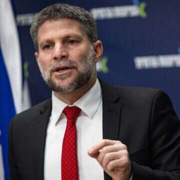 סמוטריץ' | יונתן זינדל, פלאש 90